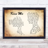 Sixpence None The Richer Kiss Me Man Lady Couple Song Lyric Music Wall Art Print