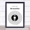 Faith Hill Breathe Vinyl Record Song Lyric Print