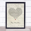 Faouzia This Mountain Script Heart Song Lyric Print