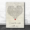 Fats Domino I Want to Walk With You Script Heart Song Lyric Print