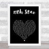 Fish 13th Star Black Heart Song Lyric Print Fish 13th Star Black Heart Song Lyric Print