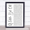 Five Finger Death Punch A Little Bit Off White Script Song Lyric Print