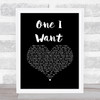 Flatland Cavalry One I want Black Heart Song Lyric Print