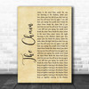 Fleetwood Mac The Chain Rustic Script Song Lyric Print