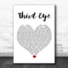 Florence + The Machine Third Eye White Heart Song Lyric Print