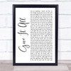 FOALS Give It All White Script Song Lyric Print