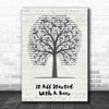 Frankie Ballard It All Started With A Beer Music Script Tree Song Lyric Print