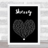 Frankie Valli Sherry Black Heart Song Lyric Print