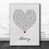 Frankie Valli Sherry Grey Heart Song Lyric Print