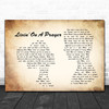 Bon Jovi Livin' On A Prayer Man Lady Couple Song Lyric Music Wall Art Print