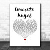 Gareth Emery feat. Christina Novelli Concrete Angel White Heart Song Lyric Print