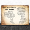 Bryan Adams Have You Ever Really Loved A Woman Man Lady Couple Song Lyric Music Wall Art Print