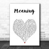 Gavin DeGraw Meaning White Heart Song Lyric Print