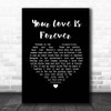 George Harrison Your Love Is Forever Black Heart Song Lyric Print