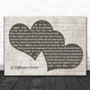 George Michael A Different Corner Landscape Music Script Two Hearts Song Lyric Print