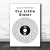 Gerard McMahon Cry Little Sister Vinyl Record Song Lyric Print