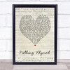 Gilbert O'Sullivan Nothing Rhymed Script Heart Song Lyric Print