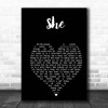 Green Day She Black Heart Song Lyric Print