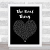 Gwen Stefani The Real Thing Black Heart Song Lyric Print