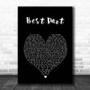 H.E.R. Best Part Black Heart Song Lyric Print