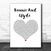 Haystak Bonnie And Clyde White Heart Song Lyric Print