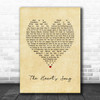 Hector Nicol The Heart's Song Vintage Heart Song Lyric Print
