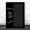 Hillsong United So Will I Black Script Song Lyric Print