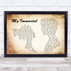 Evanescence My Immortal Man Lady Couple Song Lyric Music Wall Art Print