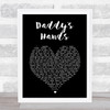 Holly Dunn Daddy's Hands Black Heart Song Lyric Print