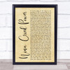 Hozier feat. Mavis Staples Nina Cried Power Rustic Script Song Lyric Print