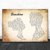 Gabrielle Sunshine Man Lady Couple Song Lyric Music Wall Art Print