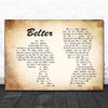 Gerry Cinnamon Belter Man Lady Couple Song Lyric Music Wall Art Print