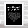 Il Divo with Michael Ball Love Changes Everything Black Heart Song Lyric Print
