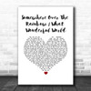 Israel Kamakawiwo'ole Somewhere over the rainbow & what a wonderful world medley White Heart Song Lyric Print