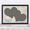 Israel Kamakawiwo'ole Somewhere Over The Rainbow Landscape Music Script Two Hearts Song Lyric Print