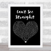 Jamie Lawson Can't See Straight Black Heart Song Lyric Print