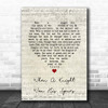 Jan Struther When a Knight Won His Spurs Script Heart Song Lyric Print