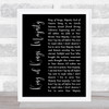 Jarrod Cooper King of Kings, Majesty Black Script Song Lyric Print