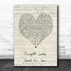 Jason Aldean Tonight Looks Good On You Script Heart Song Lyric Print