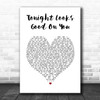Jason Aldean Tonight Looks Good On You White Heart Song Lyric Print