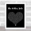 Jason Derulo The Other Side Black Heart Song Lyric Print