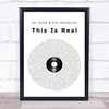 Jax Jones & Ella Henderson This Is Real Vinyl Record Song Lyric Print