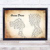 Lighthouse Family Ocean Drive Man Lady Couple Song Lyric Music Wall Art Print