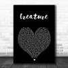 Jelly Roll Creature Black Heart Song Lyric Print