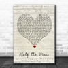 Jennifer Smestad Half the Man Script Heart Song Lyric Print