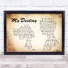 Lionel Ritchie My Destiny Man Lady Couple Song Lyric Music Wall Art Print