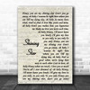 Jerry Garcia Band Shining Star Vintage Script Song Lyric Print