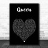 Jessie J Queen Black Heart Song Lyric Print