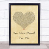 Jewel You Were Meant For Me Vintage Heart Song Lyric Print