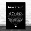 Jim Reeves Anna Marie Black Heart Song Lyric Print